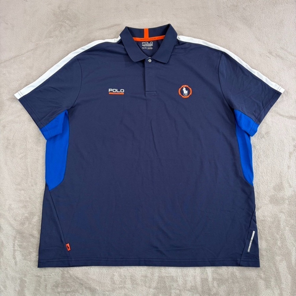 Polo Sport Ralph Lauren Performance Polo Shirt in Navy Men XXL Pony Logo NWOT